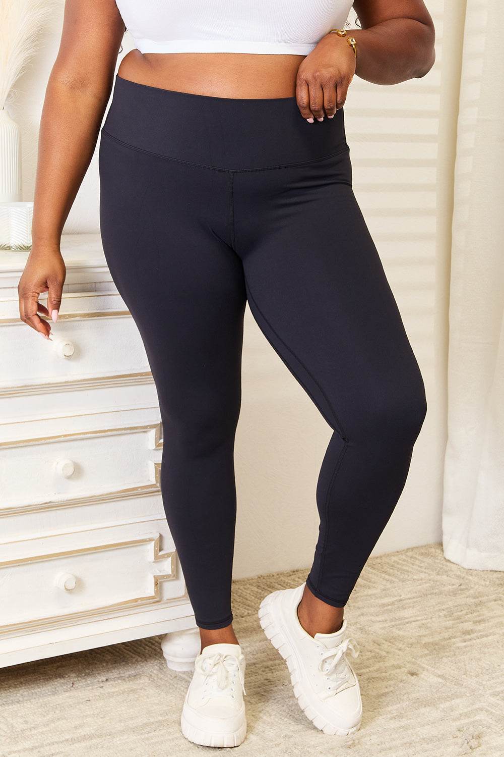 Double Take Wide Waistband Sports Leggings Trendsi ea2cfee0ea2948aa9f8a935d45e3eaa9-Max