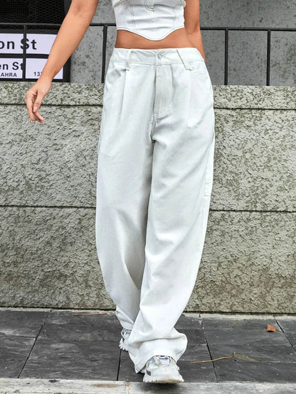 Wide Leg Jeans with Pockets Trendsi ea355289-d3f6-4508-9f76-ebee2462c715-Max