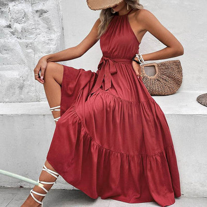 Perfee Tie Belt Tiered Midi Dress Trendsi ead720c3eff24da9acf40af1661327c9-Max