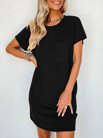 Lovelet Round Neck Short Sleeve Mini Dress Trendsi eb2cf3e5-9d76-4083-8ee4-7273e074bc4b-Max