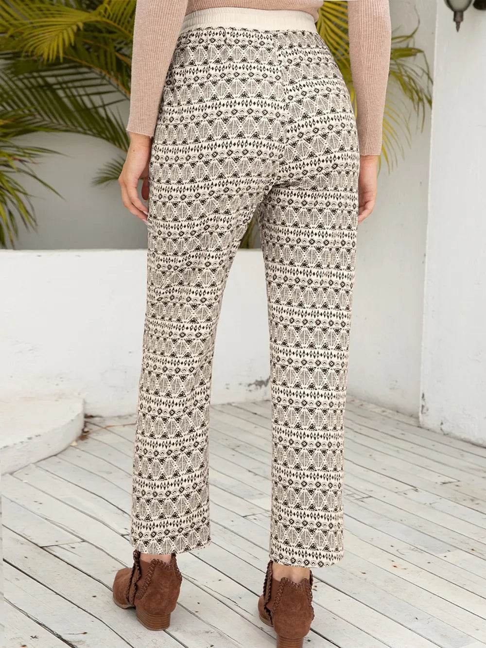 Ivy Lane Tied Printed Pants with Pockets Trendsi eb4ce1d5-260d-4d6e-b51c-533a92e65635-Max