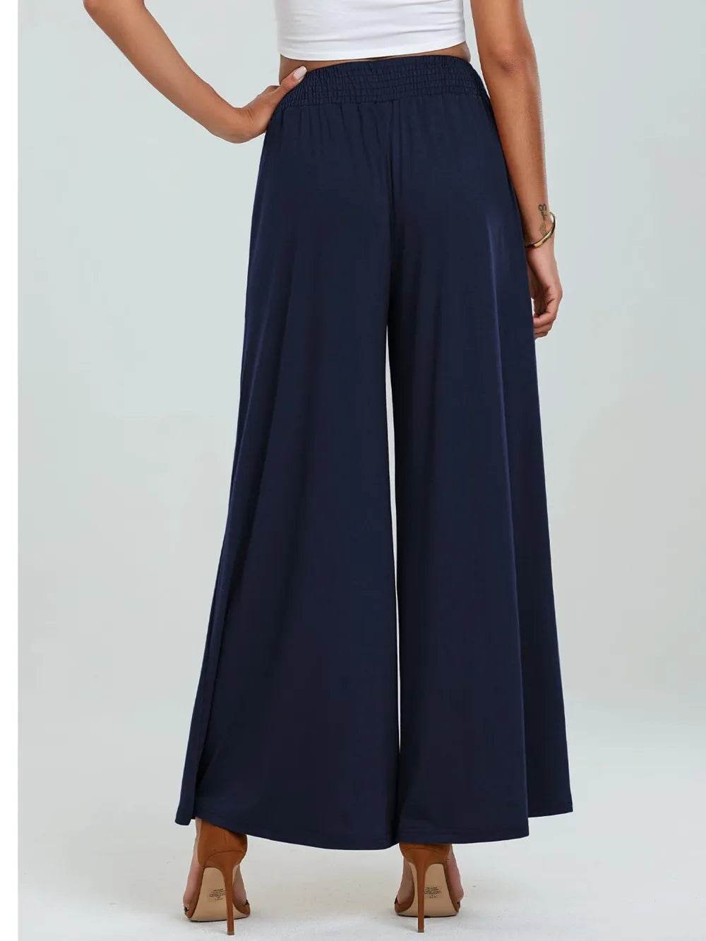 Pocketed Elastic Waist Wide Leg Pants Trendsi eb501e8e-e70a-458a-80a9-74680dcb9a9c-Max