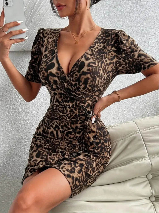 Ruffled Leopard Short Sleeve Mini Dress Trendsi ebc8a5c2-3c46-4b49-8e86-40e23725bfa6-Max-Origin