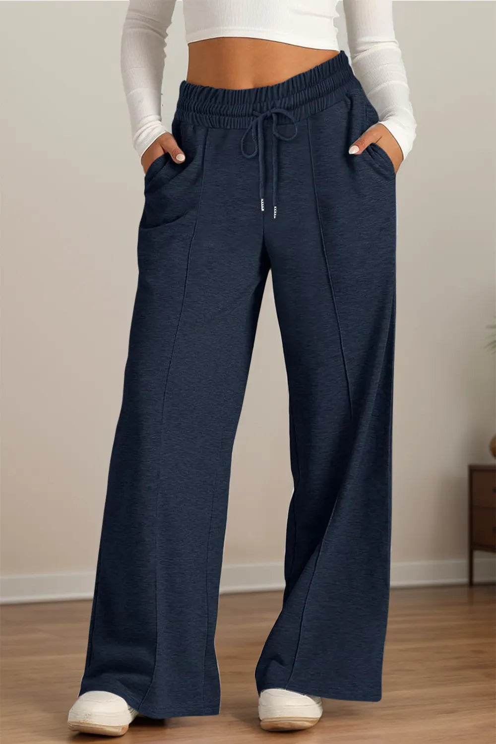 Drawstring Elastic Waist Wide Leg Pants Indigo Trendsi ebd46169-5dbd-4fb9-81dc-b63a096eff90-Max