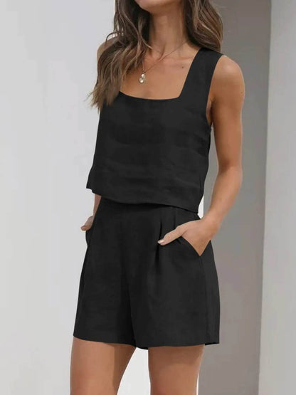Square Neck Tank and Shorts Set Trendsi ebf7123ddbe3475fb398253f407a50dc-Max-Origin