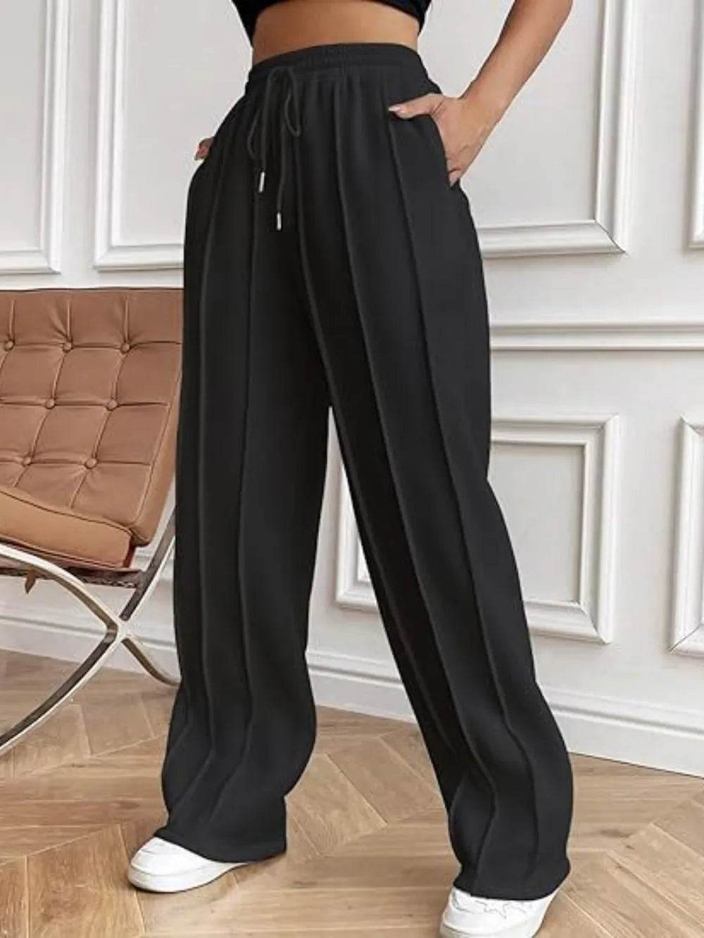 Drawstring Wide Leg Pants with Pockets Trendsi ec3914c4-95a1-4b68-b16b-dfd9181c1bde-Max
