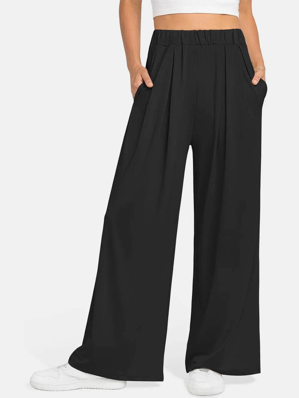 Elastic Waist Wide Leg Pants Trendsi ec571bde-fc90-4458-88c0-70c01fc76a56-Max
