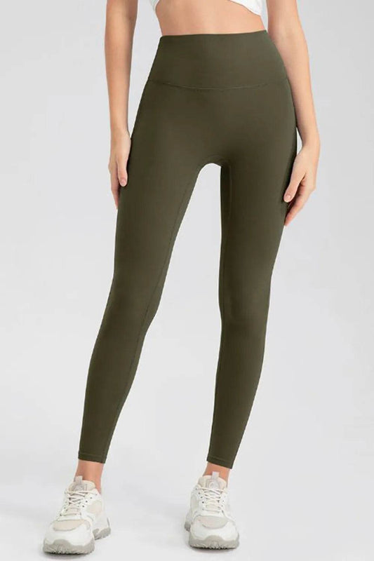 High Waist Skinny Active Pants Matcha Green Trendsi ec681188-aef4-4f1d-a5a3-b61deb07a831-Max