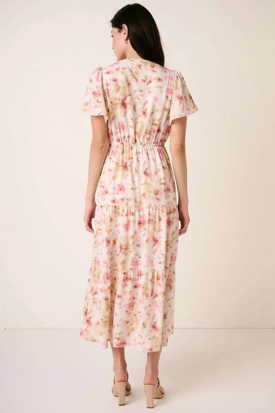 Mittoshop Flower Print Flutter Sleeve V Slit Maxi Dress Trendsi ec7ef0a423f24cc8982f87c83770fab2-Max-Origin