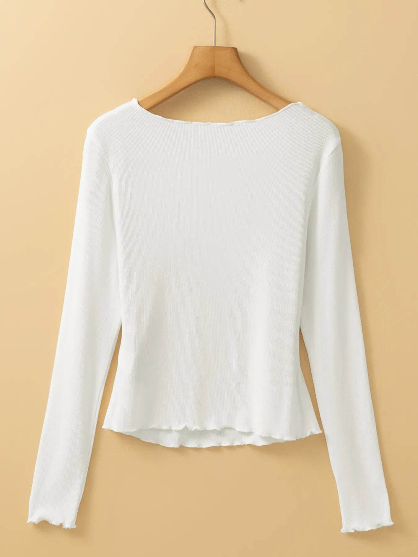 Exposed Seam Slim Fit Long Sleeve Top Trendsi eccb240f430b455085b4bfafa5b4a7fa-Max-Origin