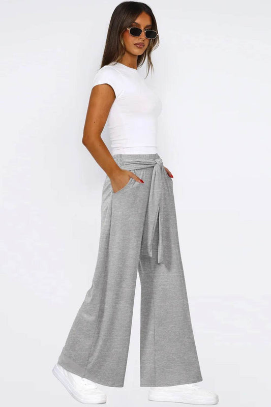 Tied Pocketed Wide Leg Pants Trendsi ed1252aa-a94d-42b2-94f3-4e3e3d70180d-Max
