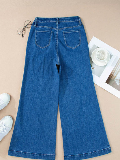 Seam Detail Flared Bottom Ankle Length Jeans Trendsi ed1b245dcd6a4f1980868d4925e4c3b4-Max-Origin