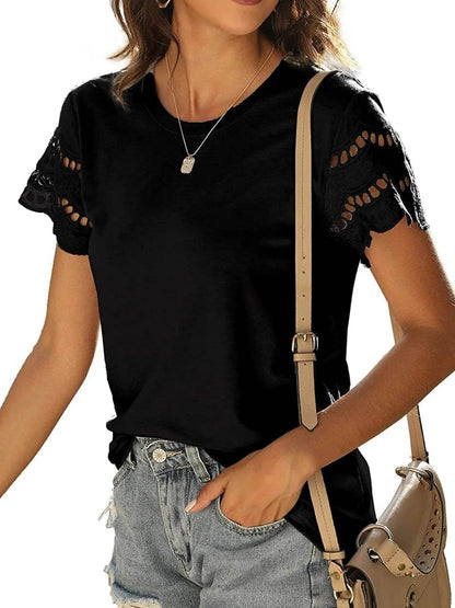 Round Neck Short Sleeve Casual T-Shirt Trendsi ed21f433b00940f18dad837d95e0df3f-Max-Origin