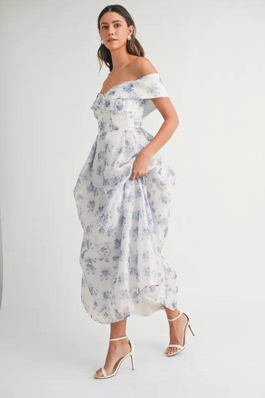 MABLE Floral Printed Off Shoulder Maxi Dress Trendsi ed90b42fff76414aae27962746c12e75-Max-Origin