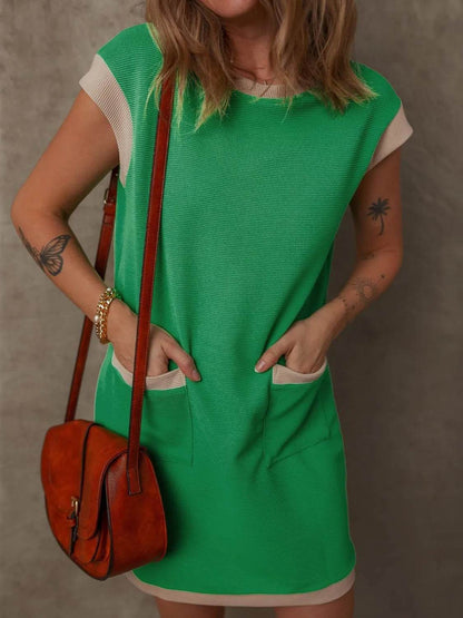 Round Neck Cap Sleeve Mini Dress Green Trendsi eda9f5eb-e540-4f58-9f7a-c079634d0034-Max-Origin