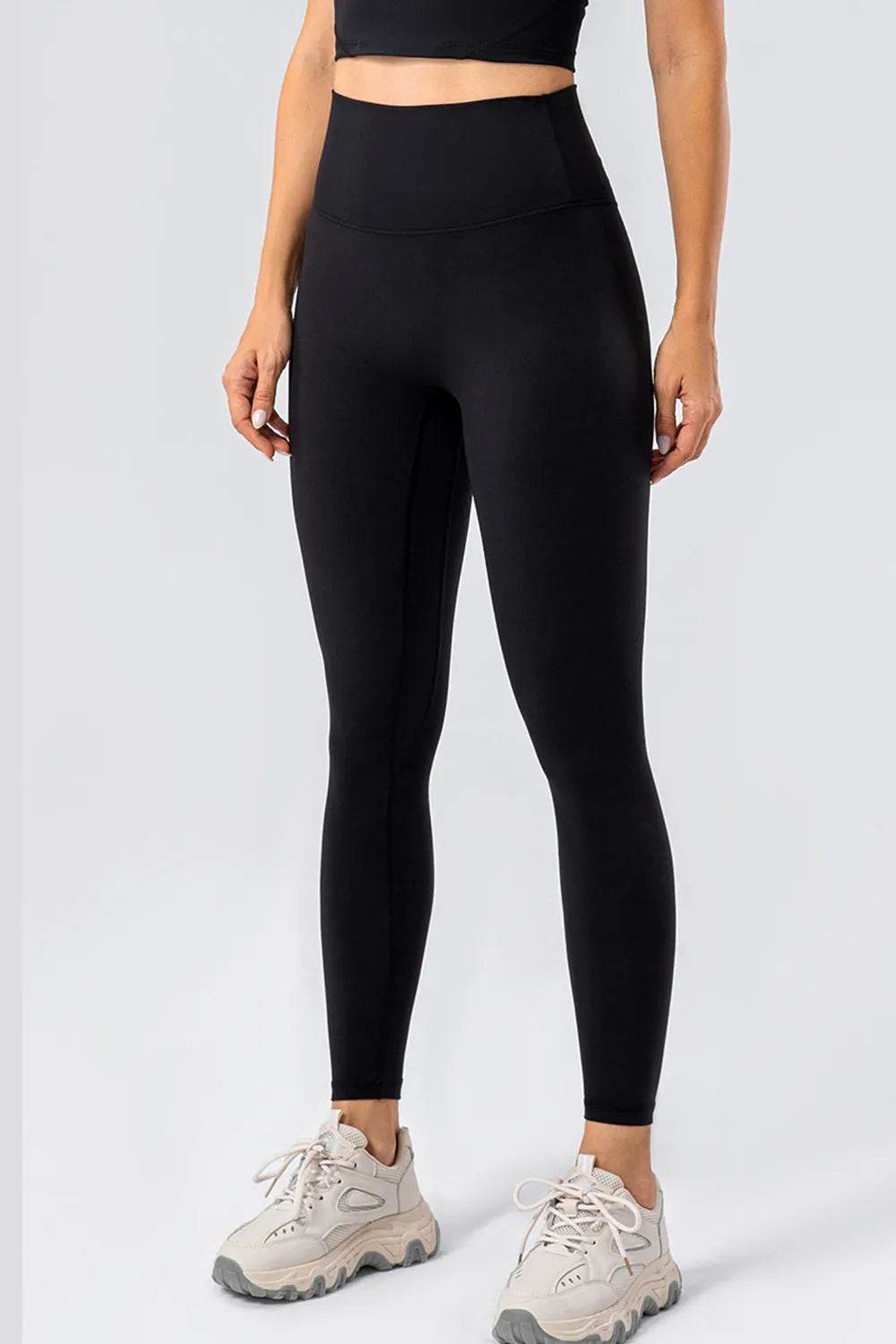 High Waist Wide Waistband Active Leggings Black Trendsi edc8aa32-6d1a-4b12-8a97-b745aacddd36-Max