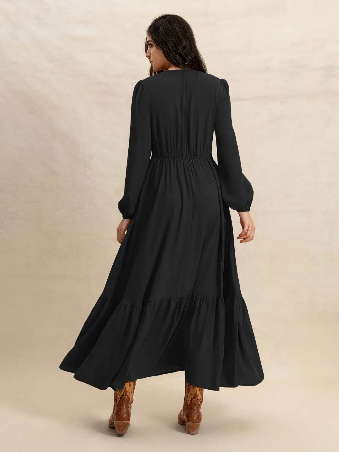 V-Neck Long Sleeve Dress Trendsi edfbe00d-ecc3-4369-9615-3dffcf817c58-Max-Origin
