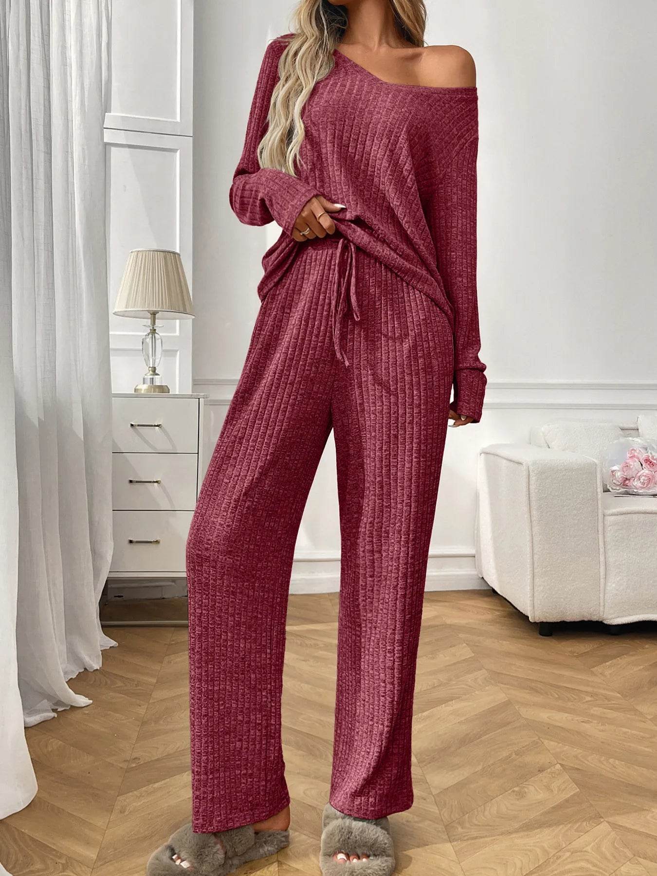 Ribbed Long Sleeve Top and Pants Lounge Set Trendsi ee781fd3250f4879976c1975ab1ce1c8-Max-Origin