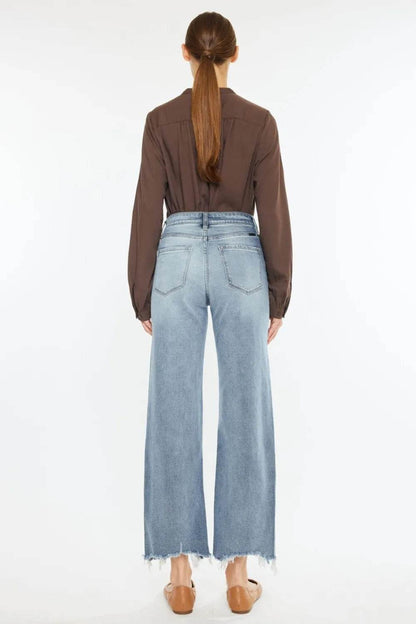 Kancan High Rise Slim Wide Leg Jeans Trendsi eee78fe5-1201-4479-a5d9-37d12afa676c-Max