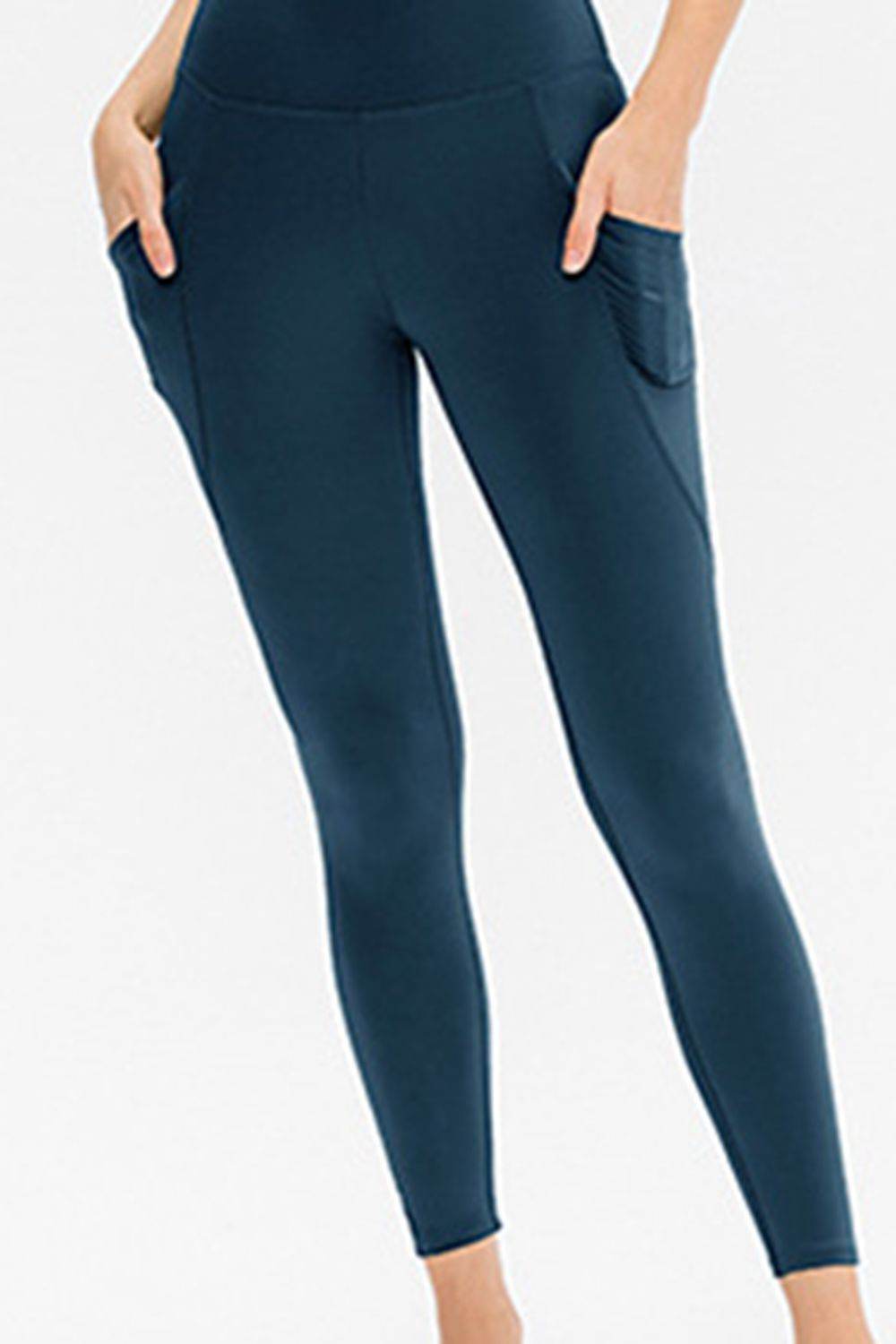 Slim Fit Long Active Leggings with Pockets Trendsi ef00ffa56fa44f0f946a51f3913594b7-Max