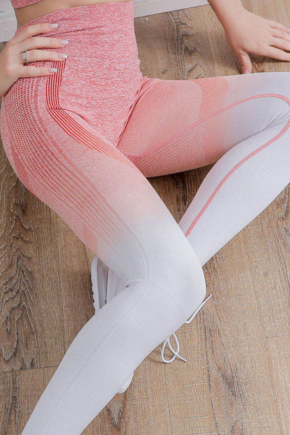 Gradient High Waist Sports Leggings Trendsi ef5f479a676b41e694077beb7f82a71c-Max