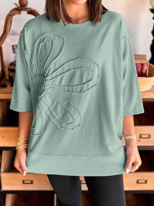 Round Neck Oversized T-Shirt Sage Trendsi ef6ba38dd8444618b227c66ede390839-Max-Origin