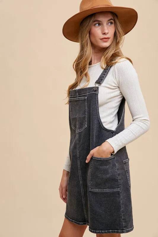 Annie Wear Wide Strap Denim Overall Dress with Pockets Trendsi ef81935d-b64b-4b2b-aa1c-53dcc7c0cbfb-Max