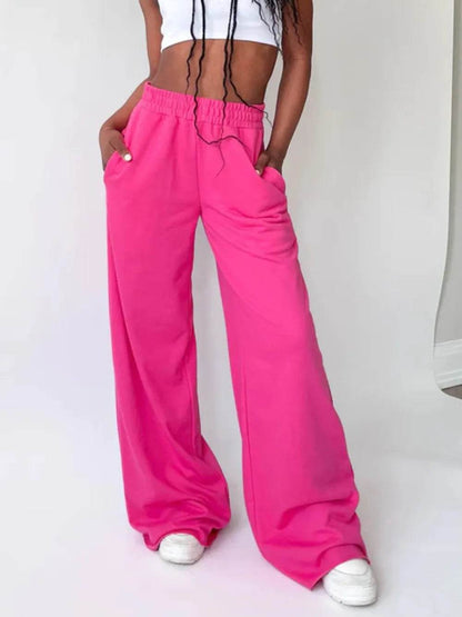 Elastic Waist Wide Leg Pants Hot Pink Trendsi efbc72f3-7515-4abc-aadc-7558ae106b83-Max