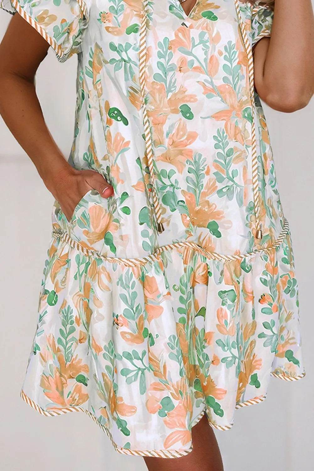Floral Tie Neck Layered Short Sleeve Dress Trendsi f00a011b-3623-4ffb-b5f7-1f6d2d388727-Max-Origin
