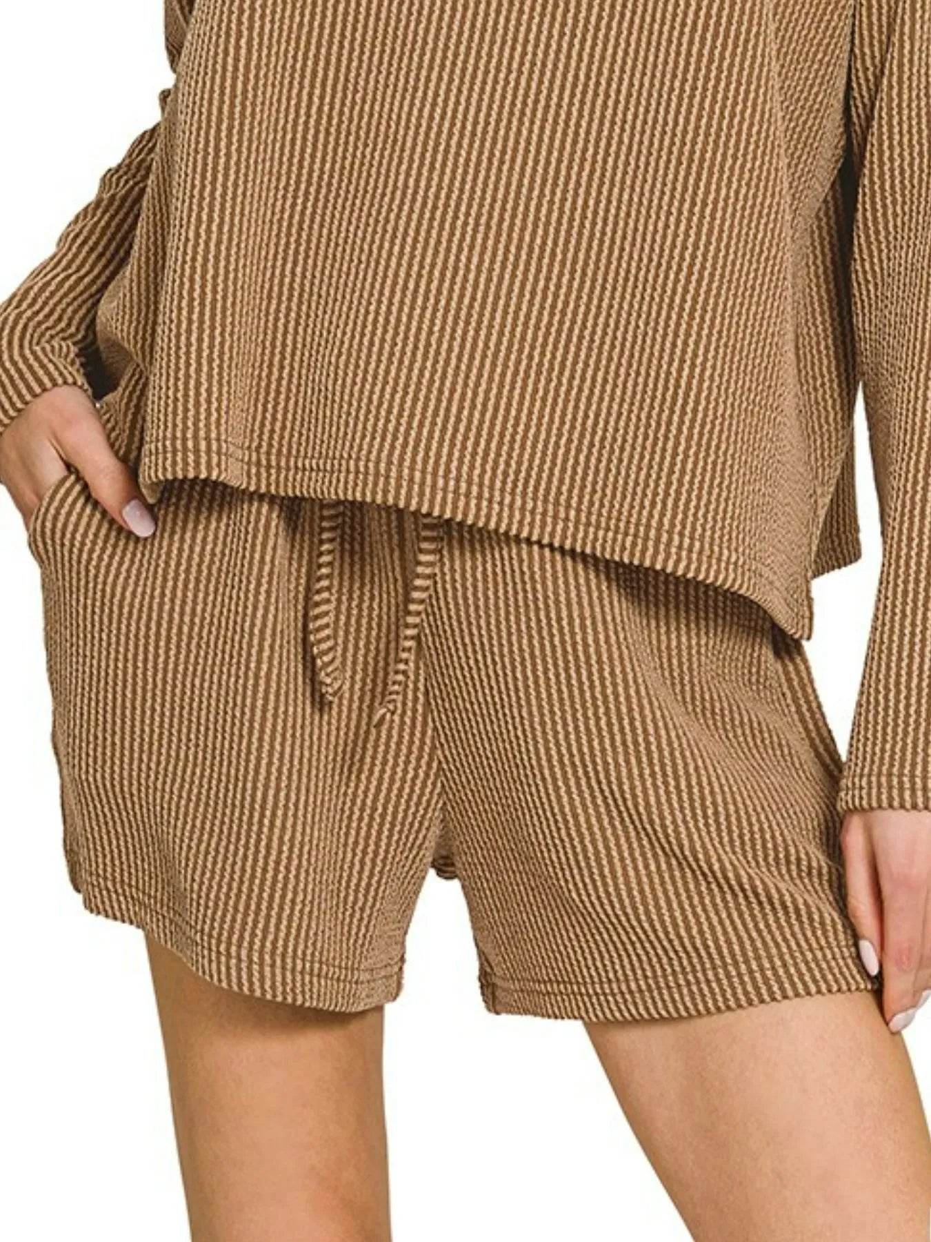 Zenana Corded Rib Long Sleeve Tee and Shorts Set Trendsi f0b3c652-d7b5-44c0-aeb6-2135006d86c6-Max-Origin