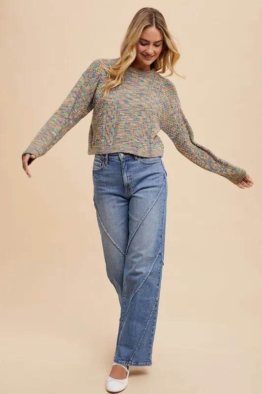 Annie Wear Decorative Seams Wide Leg Jeans Trendsi f0d15dd5-ff78-4271-9c90-b606129fba16-Max