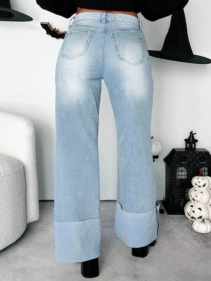 High-Waisted Wide-Leg Jeans with Cuffed Hem Trendsi f0d87f175f904f9ab39960d2a605a36c-Max-Origin