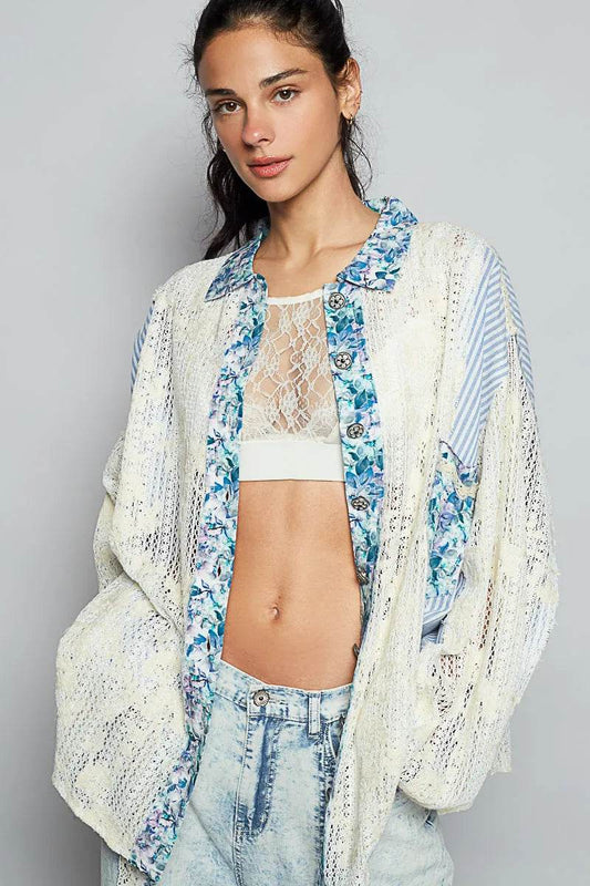 POL Lace Long Sleeve Shirt with Floral and Striped Pattern Cerulean Trendsi f20070c9-b8f3-4cfe-bd2f-c8e5fdce8977-Max-Origin