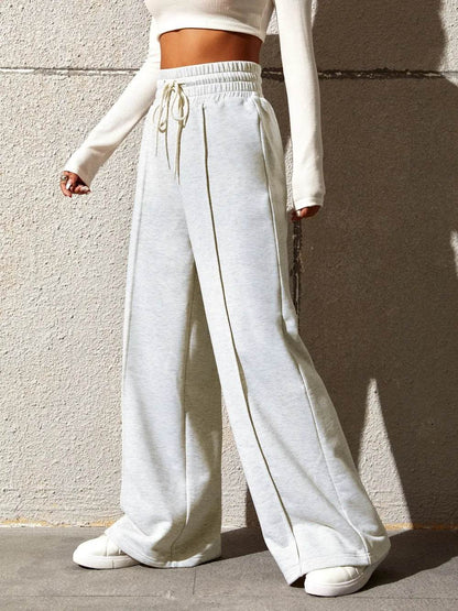 Honey Drawstring Elastic Waist Wide Leg Pants Trendsi f23037d2-c59d-4593-99dc-cc6e580e965e-Max