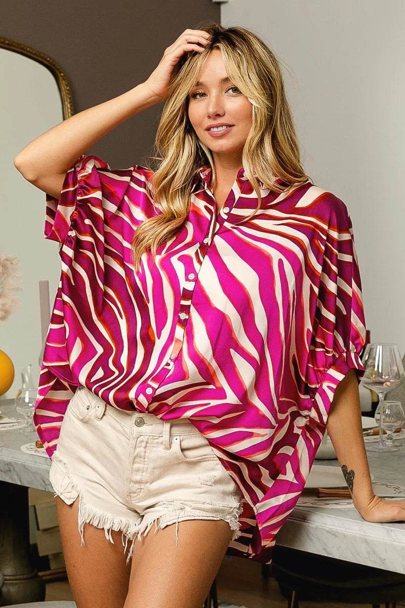 BiBi Zebra Dolman Silky Satin Shirt Top Trendsi f23f3eb7e10c449ca88dcd54c45604ff-Max-Origin