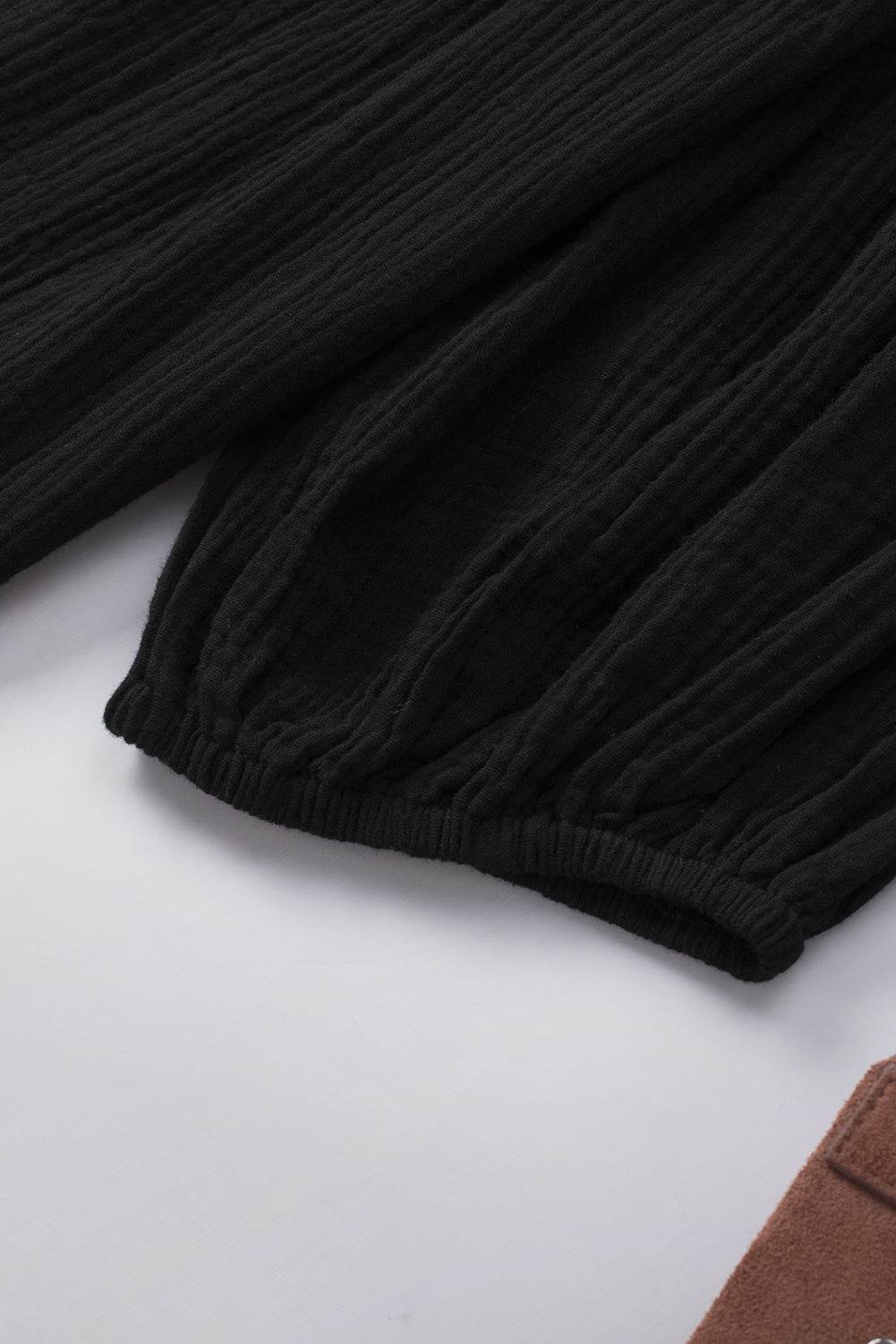 Dropped Shoulder V-Neck Blouse Trendsi f2b4280f958c4e12b4cd82fc7f29532a-Max