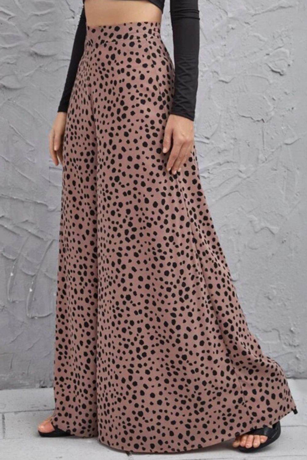 Animal Print High-Rise Culottes Trendsi f30fe9423e6f493599bad1e9e8d9f32a-Max