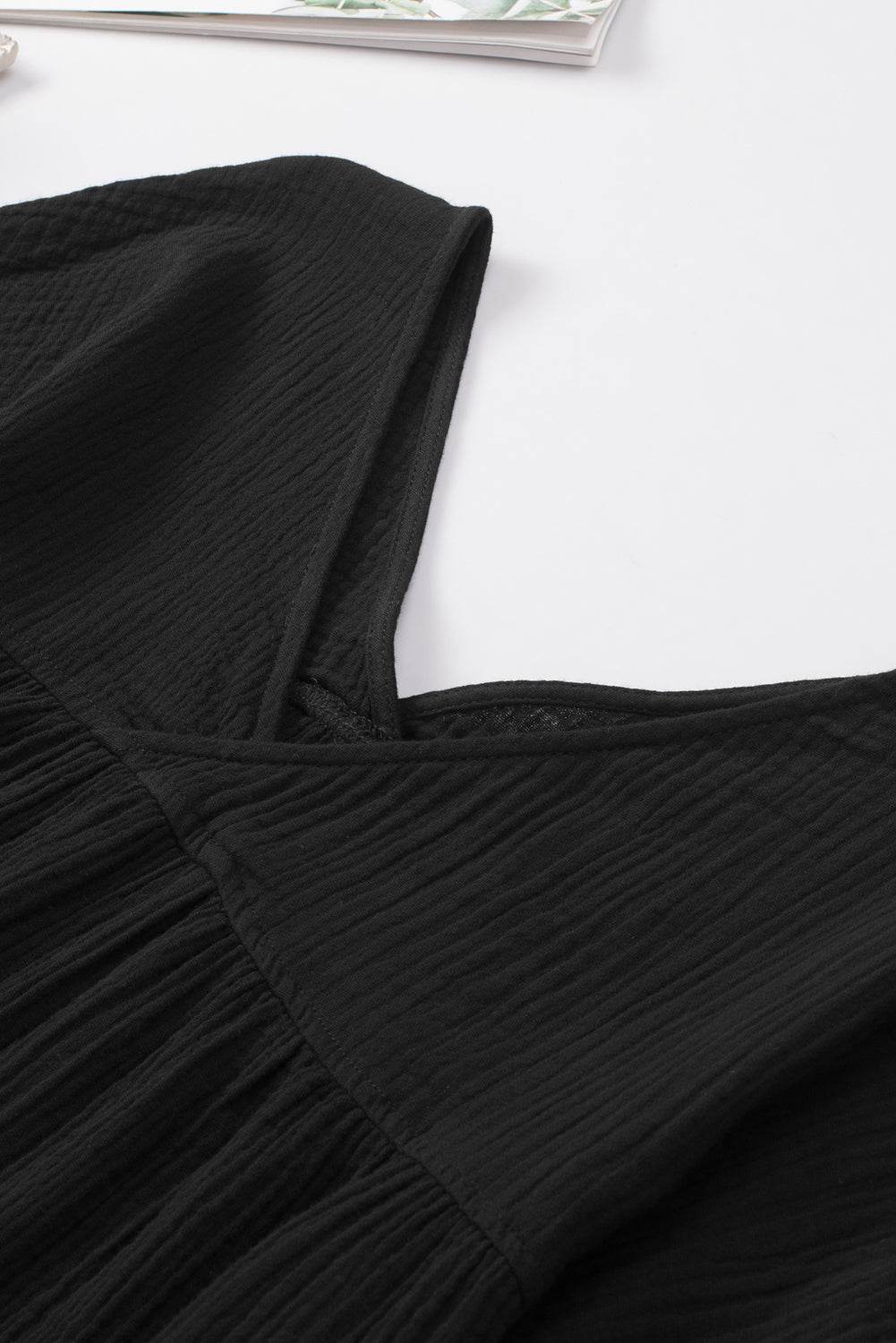 Dropped Shoulder V-Neck Blouse Trendsi f33d1095fb114cd5a0ff6469e82af88d-Max