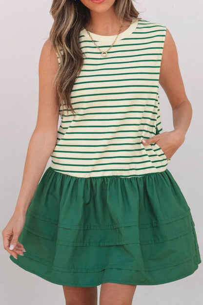 Stripe Woven Sleeveless Mini Dress Trendsi f3ab01a1-1166-407c-a98a-f5b3da5f81b1-Max-Origin