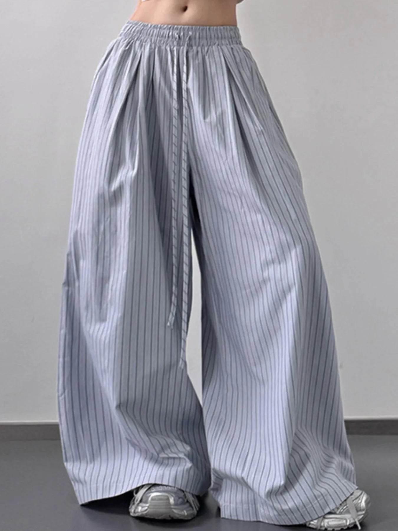 Striped Wide Leg Pants with Drawstring Waist Trendsi f4010321-14d5-4e3d-9567-61c14da3fb17-Max-Origin