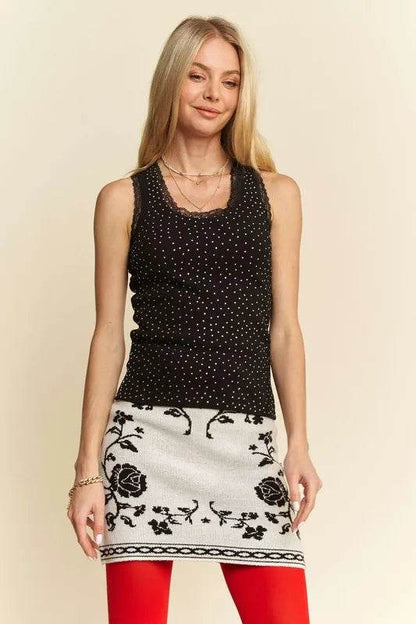 Davi & Dani Rhinestone Lace Trim Detail Tank Trendsi f468390fb0184006ae83fd1a976788c8-Max-Origin