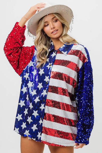 BiBi Velvet Sequin American Flag Shirt Trendsi f470c82fceb74c8299f29e9b5a29ff87-Max-Origin