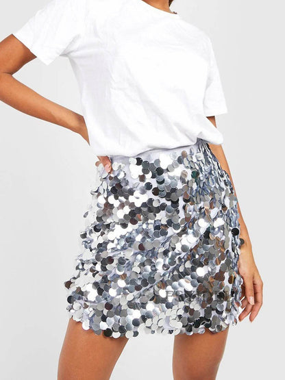 Sequin Mini Skirt Silver Trendsi f499354c-8b60-4f7e-8d49-7a8c797b95e7-Max-Origin