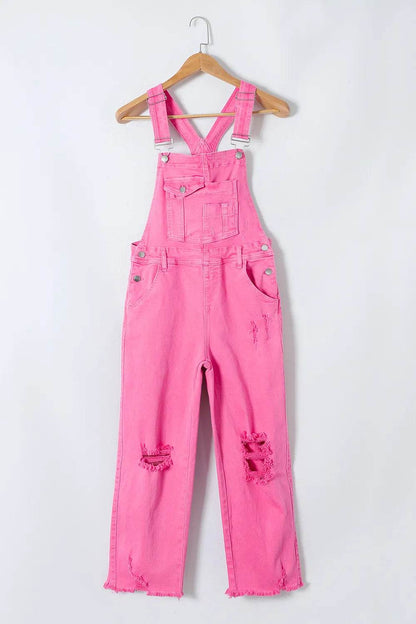 Distressed Pocketed Wide Strap Denim Overalls Trendsi f4f9b037-f76f-4bac-b8f3-20de953e94ac-Max