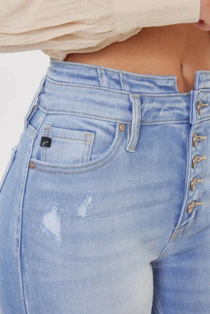 Kancan Curvy High Rise Flare Jeans Trendsi f5484b520d5e4ec1b01c9d87f75b7829-Max-Origin