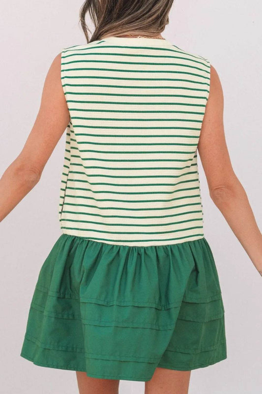 Stripe Woven Sleeveless Mini Dress Trendsi f59450c0-87ee-4413-ae13-95d7415a9767-Max-Origin