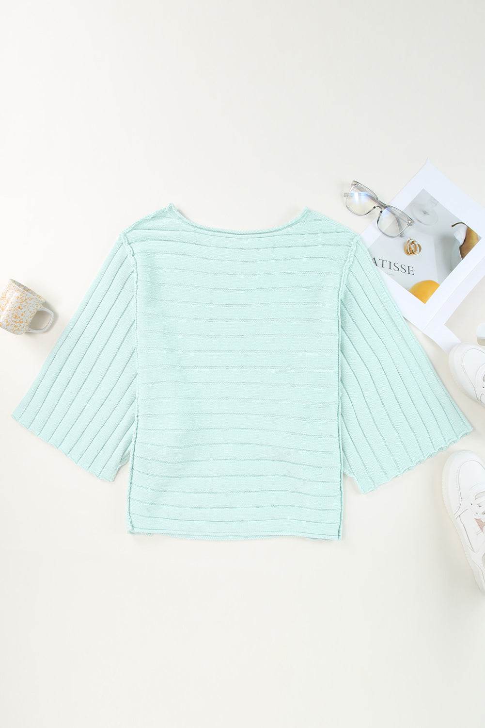 Round Neck Exposed Seams Pullover Top Trendsi f5a7ae6cc31249b48749ff7ebe025a03-Max
