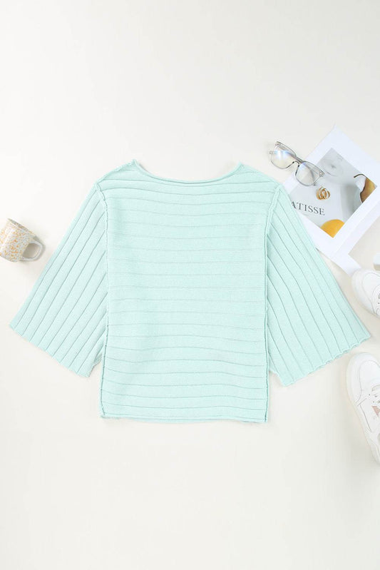 Round Neck Exposed Seams Pullover Top Trendsi f5a7ae6cc31249b48749ff7ebe025a03-Max