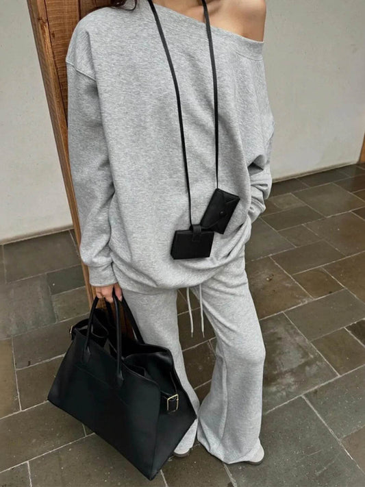 Off-Shoulder Top and Drawstring Pants Set Gray Trendsi f5c86bb53a774d48af1a6ce129f821a1-Max-Origin