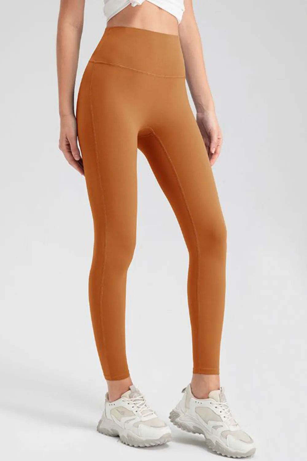 High Waist Skinny Active Pants Caramel Trendsi f5d57d51-0ee3-4b6d-b7d7-390a9018294b-Max